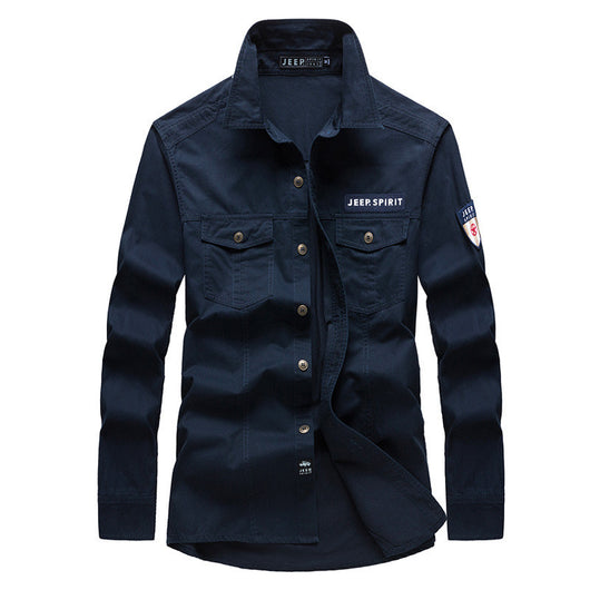 Camisa de Trabajo Casual Manga Larga para Hombre - Image 10