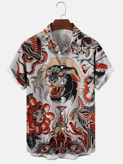 Playera Estampada 3D Digital para Hombre Talla Grande - Image 19