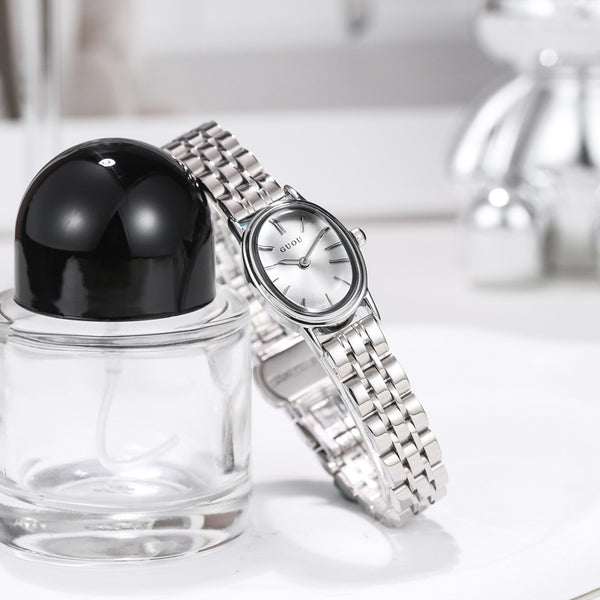 Reloj Femenino Casual Lujo Minimalista con Esfera Ovalada