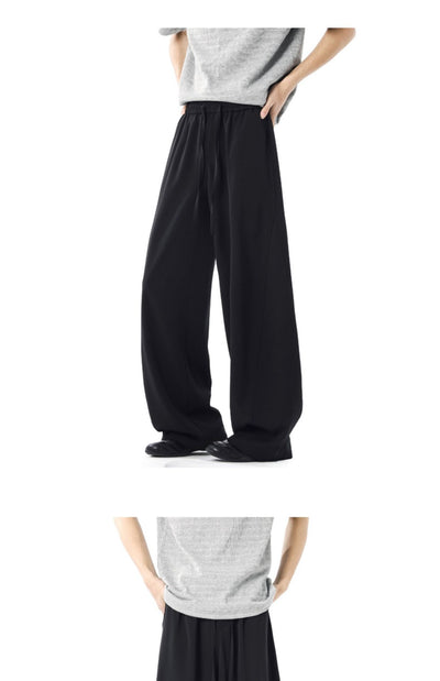 Pantalones Casuales de Corte Elegante con Detalles de Costura para Hombre - Primavera y Verano - Image 11