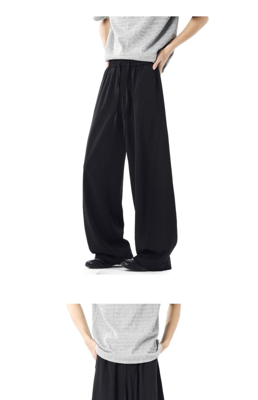 Pantalones Casuales de Corte Elegante con Detalles de Costura para Hombre - Primavera y Verano - Image 11