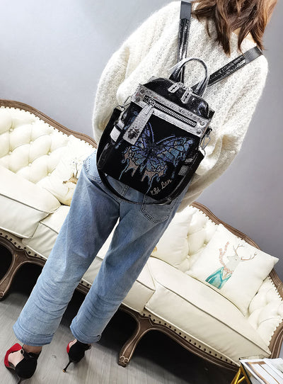 Bolso de Hombro Mariposa con Detalles de Cristal Brillante - Image 14