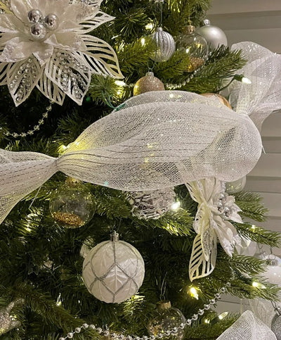 Cintas de Seda y Moños Decorativos para Árbol de Navidad - Image 22