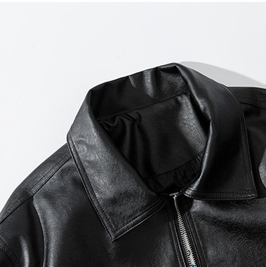 Chaqueta de Cuero para Hombre con Solapa Ancha - Estilo Moderno y Elegante - Image 20