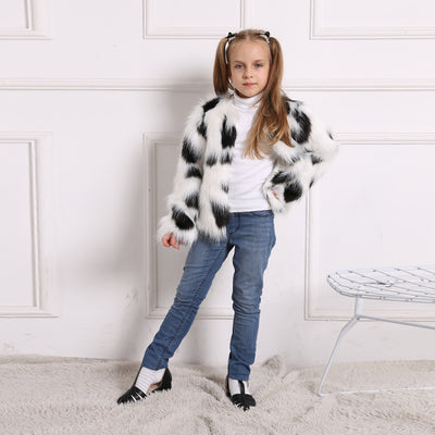 Abrigo de Pelaje Sintético para Niñas - Otoño e Invierno - Image 6