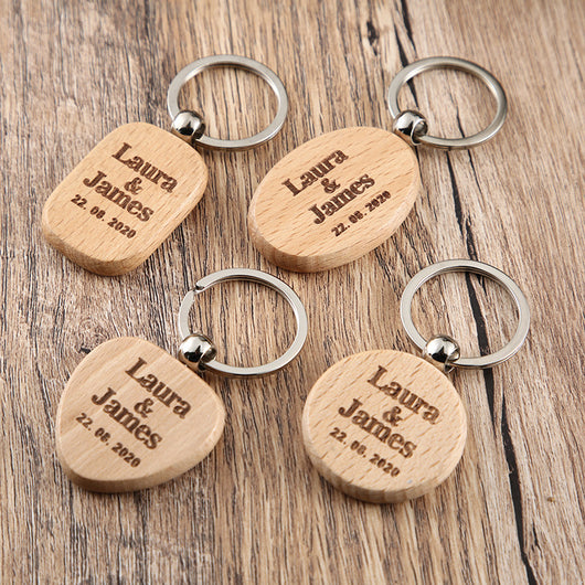 Llavero Personalizado de Madera con Grabado de Nombre - Image 16