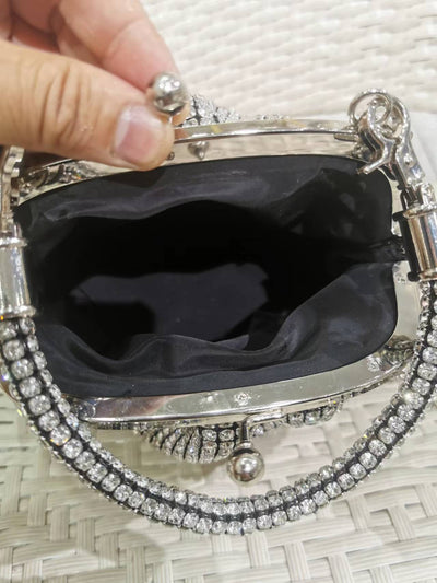 Bolso de Mano Joyero con Cristales Brillantes Completos - Image 12