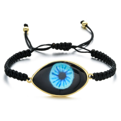 Pulsera Tejida a Mano con Ojo de Demonio Turco en Resina - Image 11