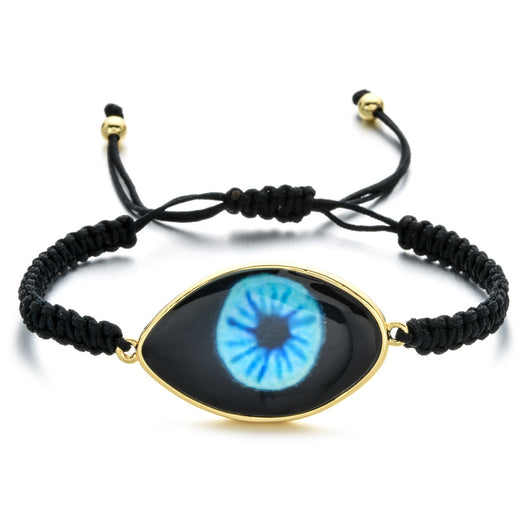 Pulsera Tejida a Mano con Ojo de Demonio Turco en Resina - Image 11