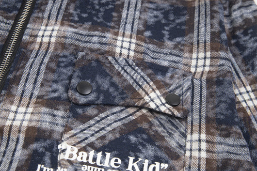 Camisa Cuadros Punk Oversized para Hombre - Image 19