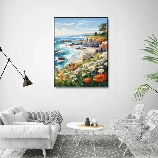 Cuadro Diamantado Paisaje Hermoso para Sala y Entrada - Pintura DIY Decorativa