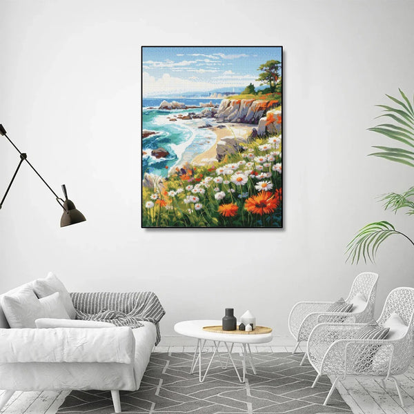 Cuadro Diamantado Paisaje Hermoso para Sala y Entrada - Pintura DIY Decorativa