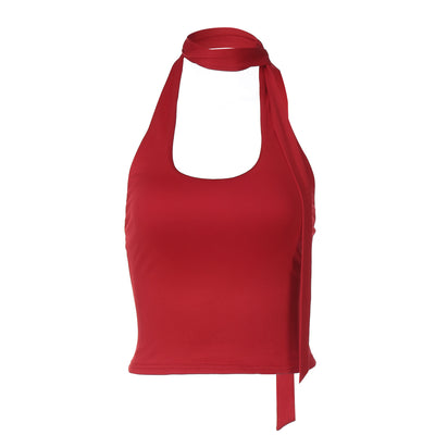 Vestido Halter Backless Sensual con Cintas - Ajuste Slim - Image 4