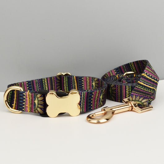 Collar para Mascotas con Diseño Étnico y Hebilla de Hueso - Image 17