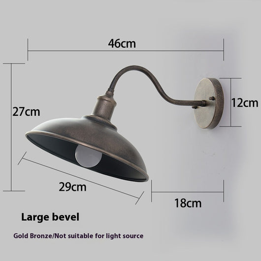 Lámpara de Pared Exterior Impermeable Estilo Retro Hierro Forjado - Image 7