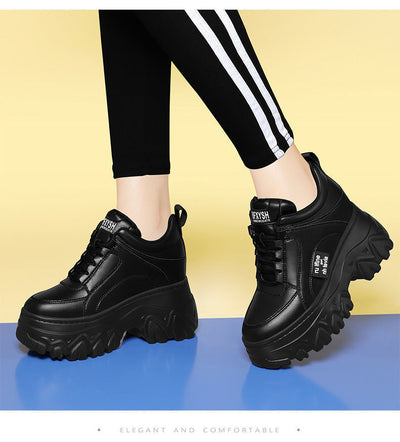 Zapatos Deportivos Dad Shoes con Suela Elevada y Cuero Suave Premium - Image 13