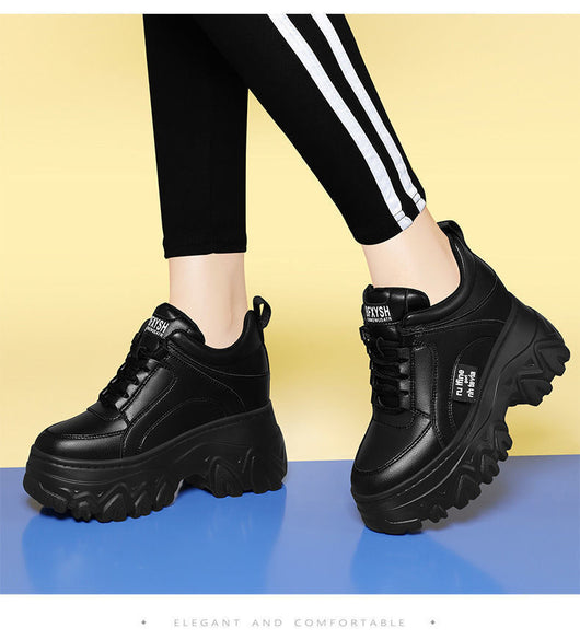 Zapatos Deportivos Dad Shoes con Suela Elevada y Cuero Suave Premium - Image 13