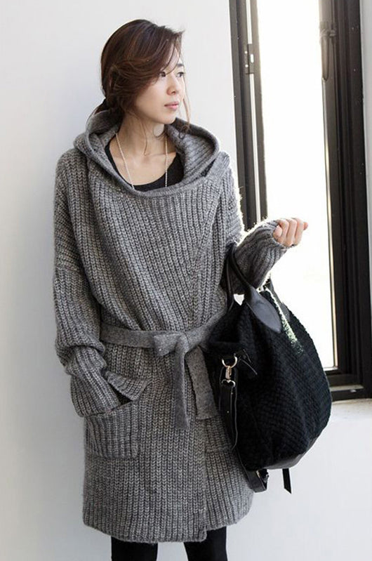 Abrigo Sudadera con Capucha Ancho y Suelto para Mujer - Image 3
