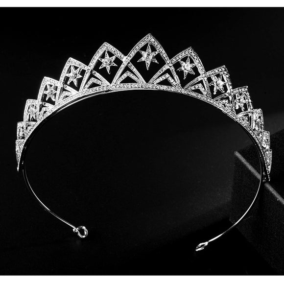 Diadema Corona Nupcial XINGX de Estilo Europeo para Boda