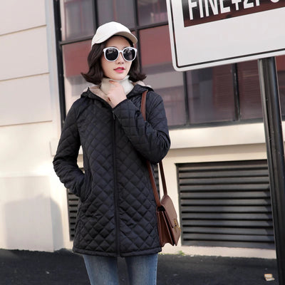 Chaqueta Puffer Acolchada Talla Grande con Forro Polar y Lana de Cordero - Image 31