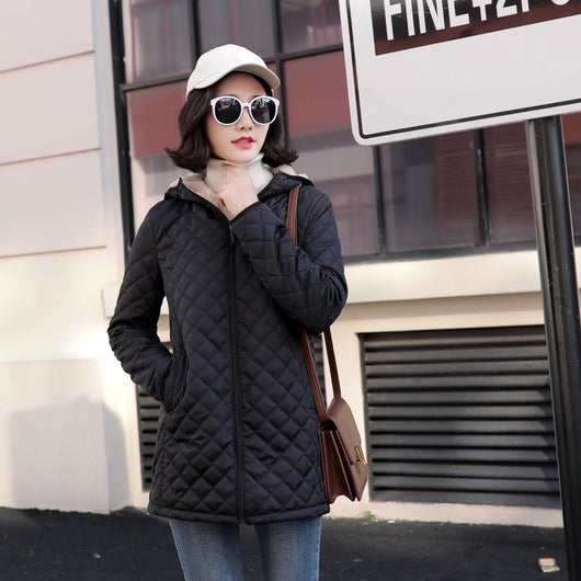 Chaqueta Puffer Acolchada Talla Grande con Forro Polar y Lana de Cordero - Image 31
