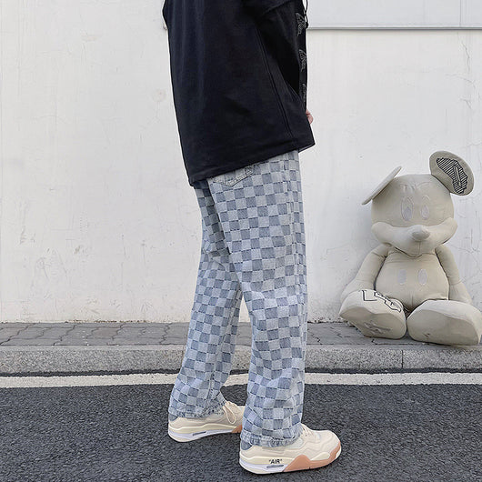 Pantalones Vaqueros Rectos con Estampado Integral para Hombre - Image 11