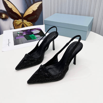 Tacones Altos de Aguja con Cristales para Niñas - Image 3