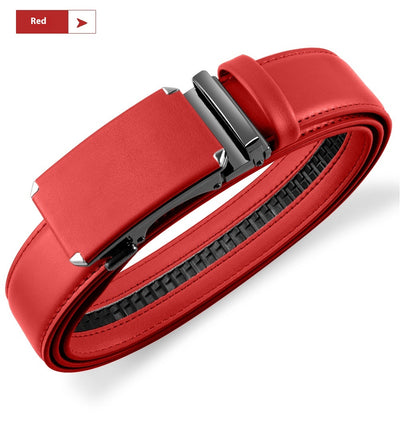 Cinturón de Cuero Genuino para Hombre con Hebilla Automática de Aleación - Image 21
