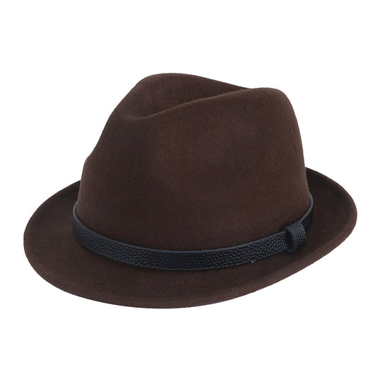 Sombrero Caballero Británico de Lana Pura con Ala Corta Enrollada - Otoño e Invierno - Image 9