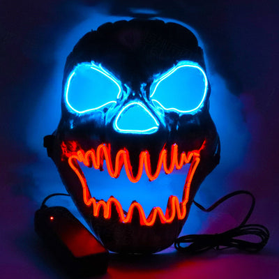 Máscara LED Resplandeciente con Cara Aterradora - Image 8