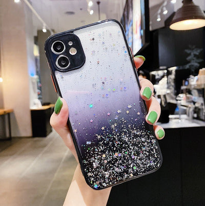 Funda Protectora con Protección Ocular y Diseño Glitter para iPhone 12Pro, 11, XS - Image 4
