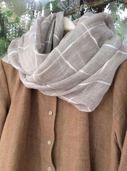 Bufanda Artística de Algodón y Lino para Mujer - Chal Largo Versátil Cuatro Estaciones - Image 18