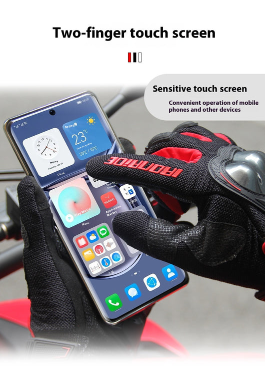 Guantes de Motocicleta Blindados con Pantalla Táctil y Protección Antigolpes - Image 13