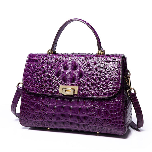 Bolso Mensajero de Cuero para Mujer con Patrón de Peces - Image 14