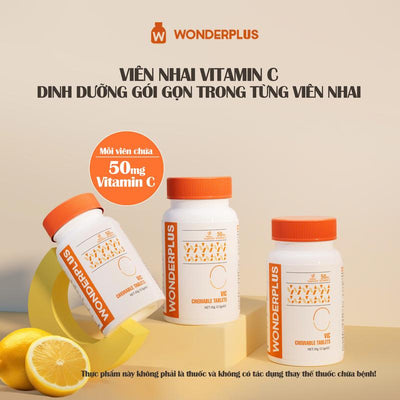 Tabletas Masticables de Vitamina C 60 Piezas x 50mg