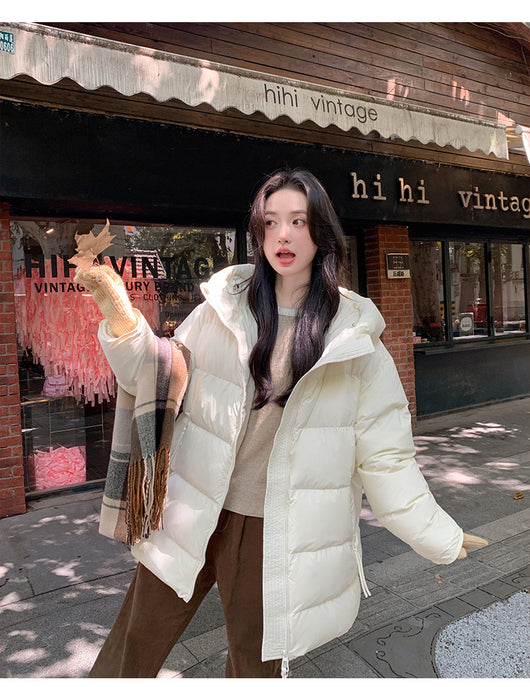 Abrigo Acolchado de Pato Blanco Largo Invierno Diseño Coreano Mujer - Image 41