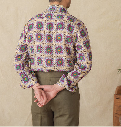 Cardigan Estampado de Manga Larga para Hombre - Image 8