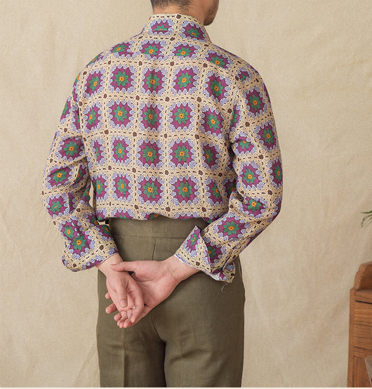 Cardigan Estampado de Manga Larga para Hombre - Image 8