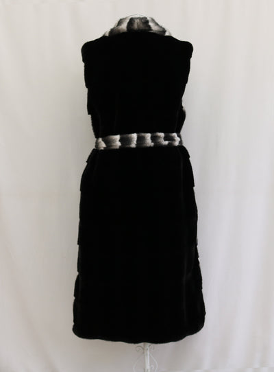Chaleco Talla Grande con Solapa Ancha y Estampado Cebra - Image 11