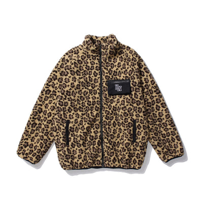 Jersey de Algodón Polar con Estampado Leopardo y Letras Bordadas - Image 7