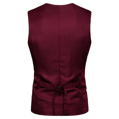 Chaleco y Chaqueta de Traje para Hombre con Accesorios de Lujo - Image 13