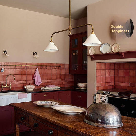 Lámpara Colgante Lineal de Cobre Estilo Retro para Isla de Cocina - Image 11
