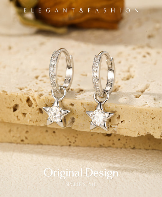 Aretes de Plata S925 con Diamantes Brillantes Estilo Urbano Versátil - Image 7
