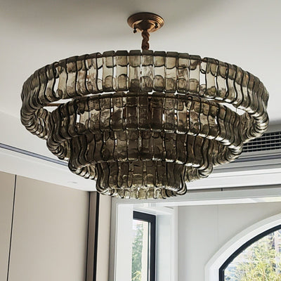 Luminaria de Sala Moderna Estilo Francés con Cristal - Diseño Mid-Century - Image 3