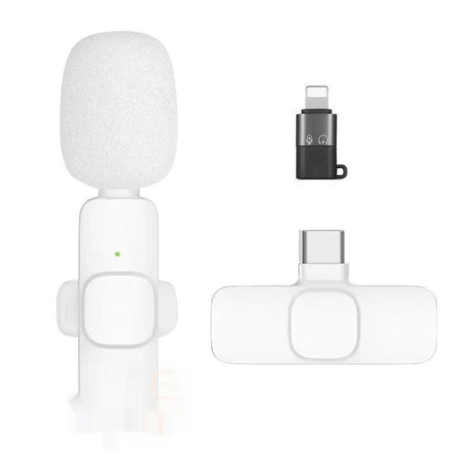 Micrófono Inalámbrico de Solapa Blanco - Clip Compacto para una Mano Libre - Image 6