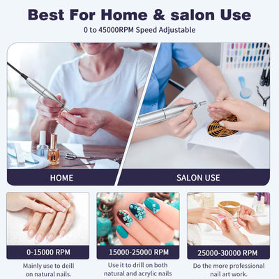 Máquina Profesional Recargable para Pulir y Remover Esmalte de Uñas - Image 3