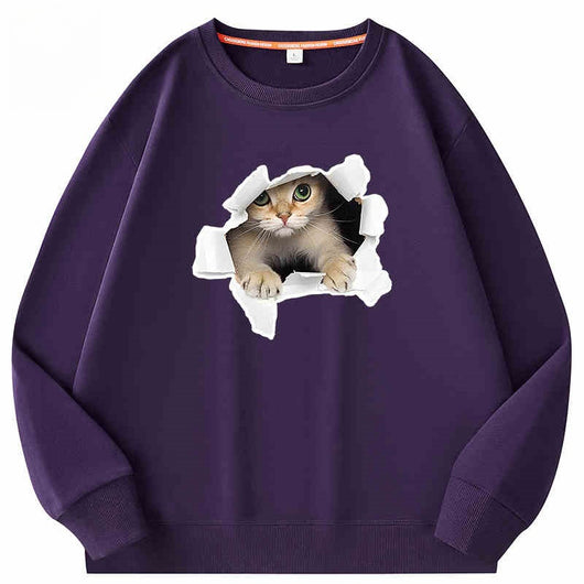 Playera Suelta de Cuello Redondo para Parejas - Algodón 100% Manga Larga - Image 7