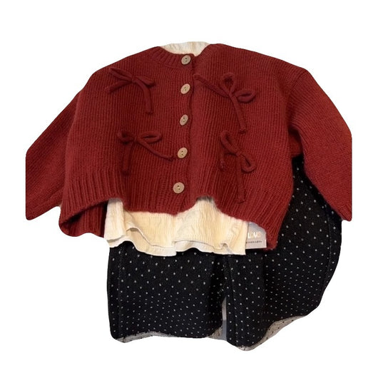 Cardigan con Moño y Lunares + Pantalón Palazzo - Image 5