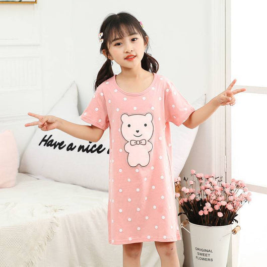 Pijama Vestido Princesa de Algodón para Niña y Mamá - Manga Corta Fresco - Image 6