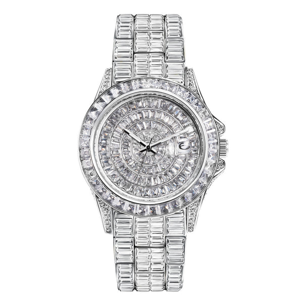 Reloj de Diamante Cuadrado Completo con Circonita de Alta Gama - Image 4